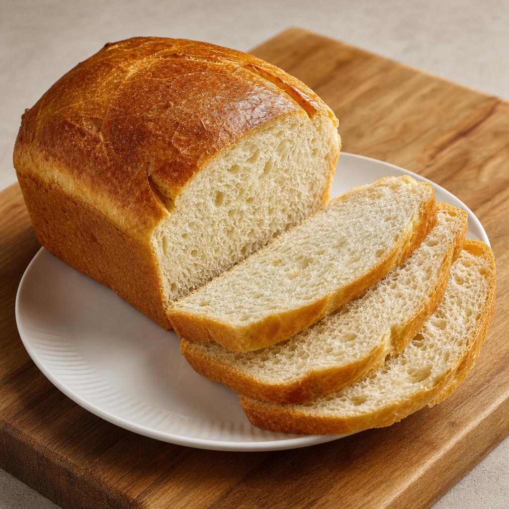 Pan blanco con leche