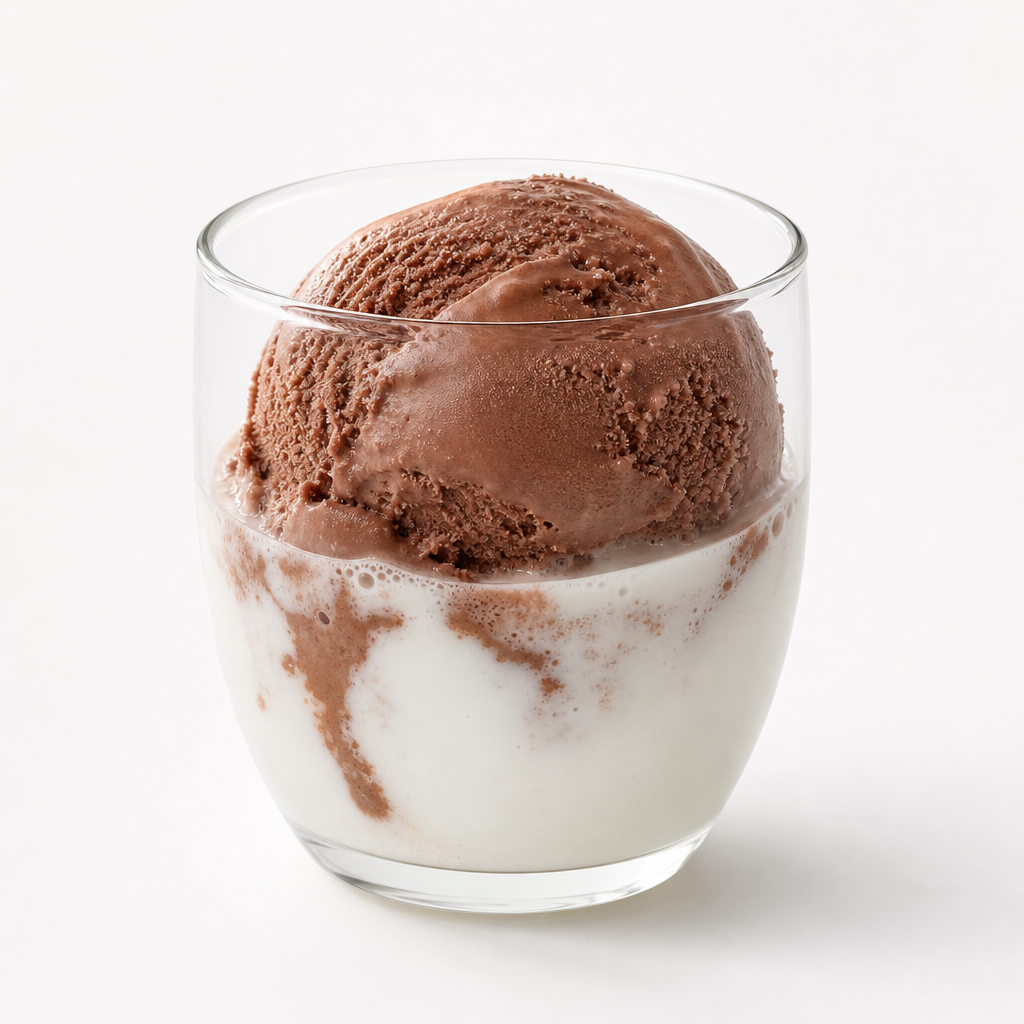 Helado de chocolate