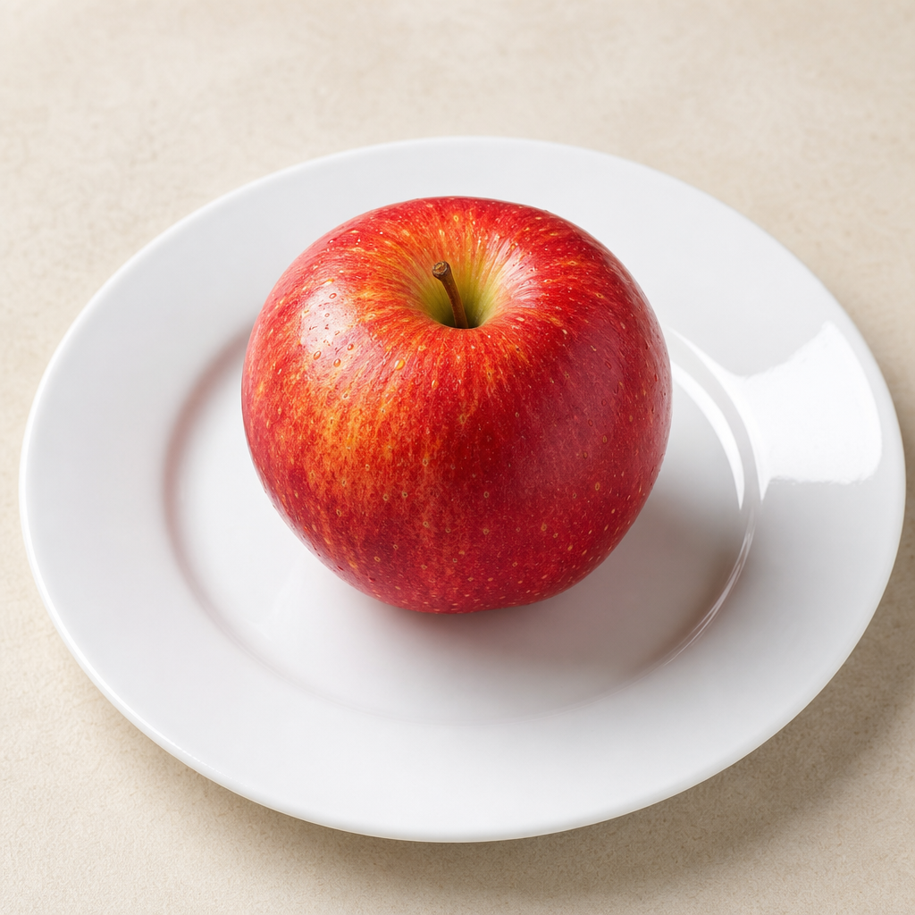 Manzana con cáscara