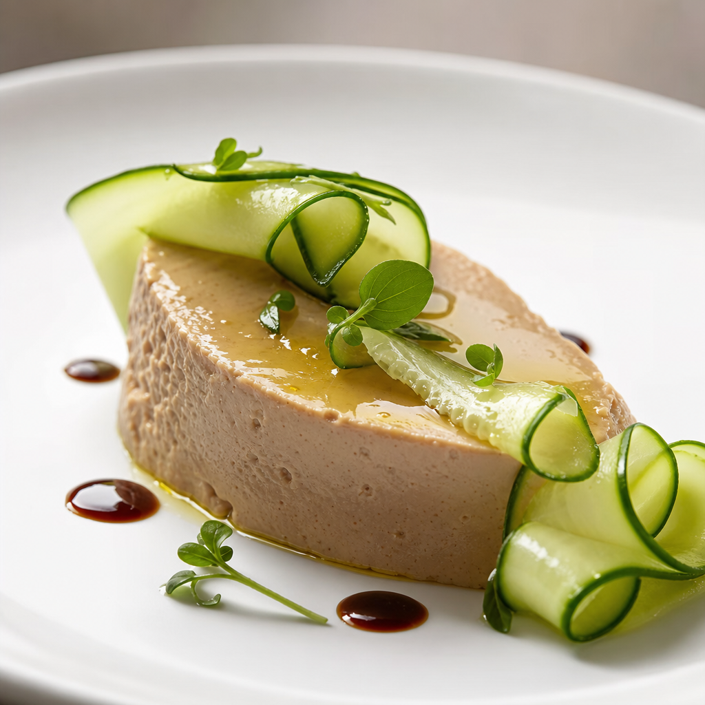 Paté con pepinos