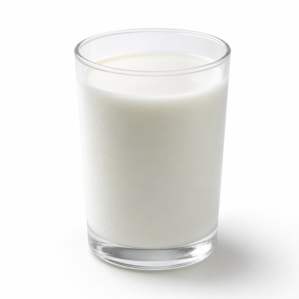 Leche fresca fluida de vaca