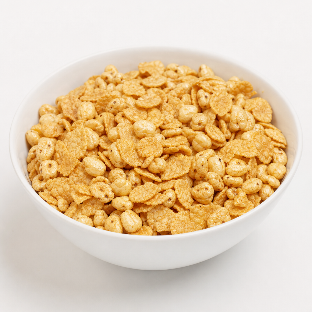 Insuflado maíz y soya