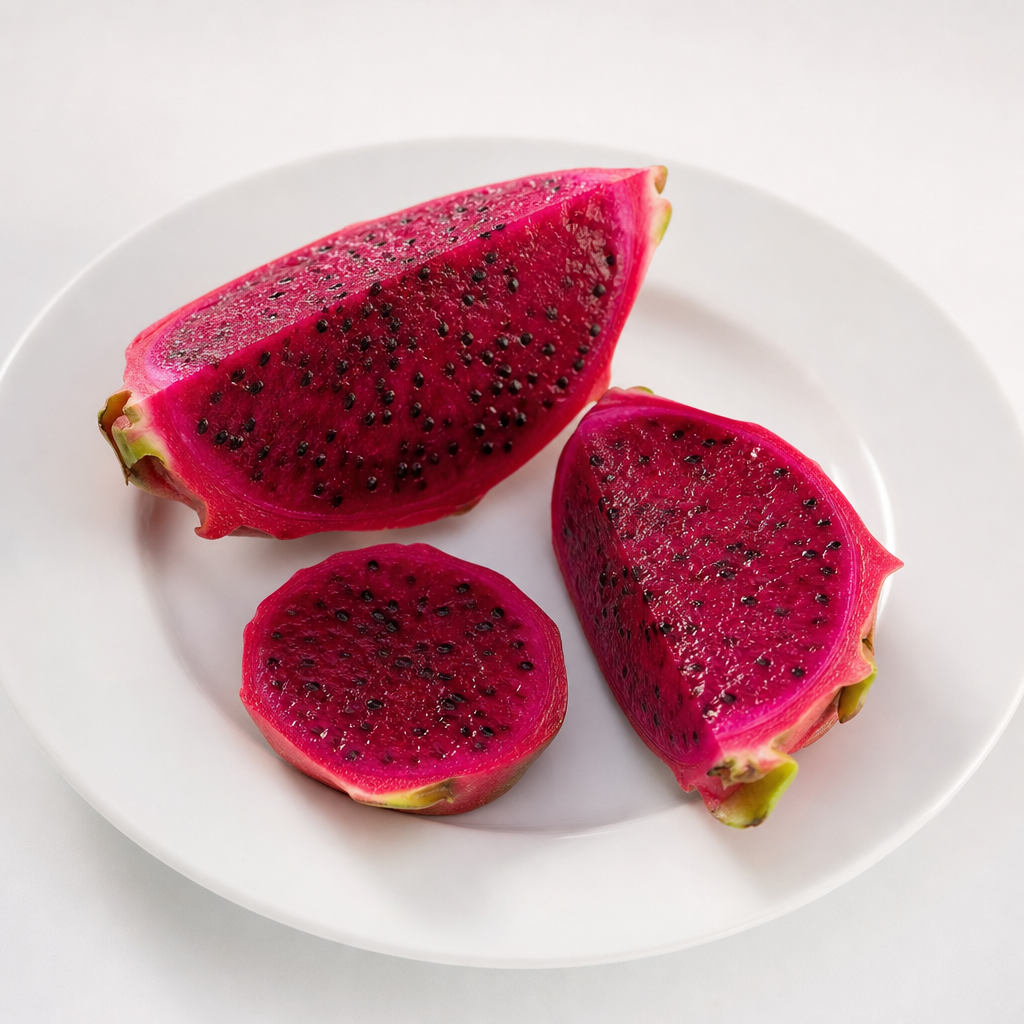 Pitahaya roja fruto de cactus