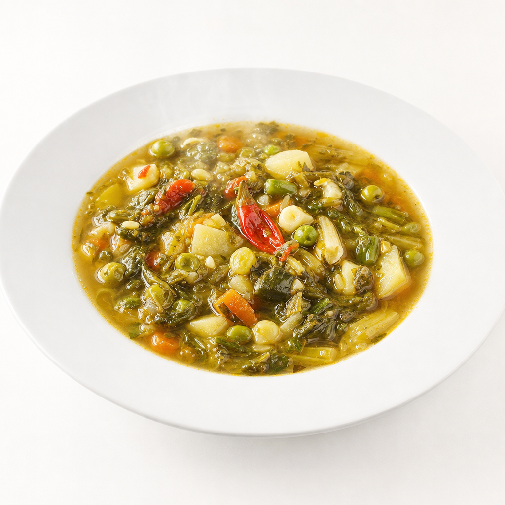 Lagua de verduras con ají