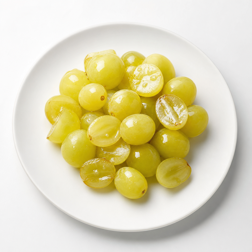 Uva blanca al jugo