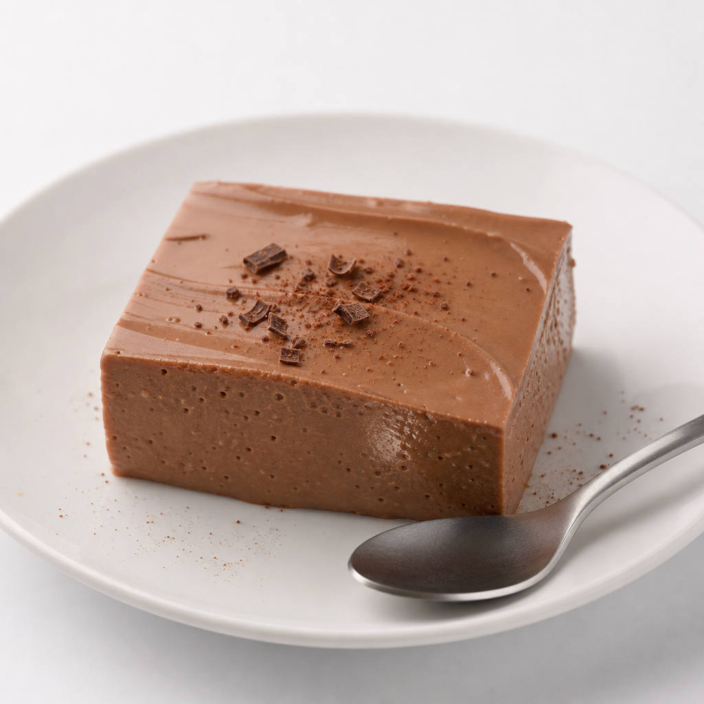 Postre de chocolate con leche