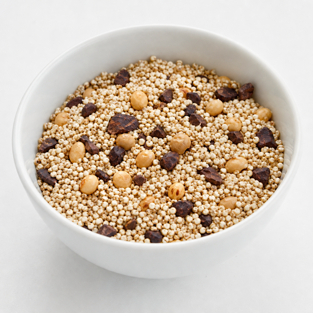 Mezcla de soya, quinua y chocolate