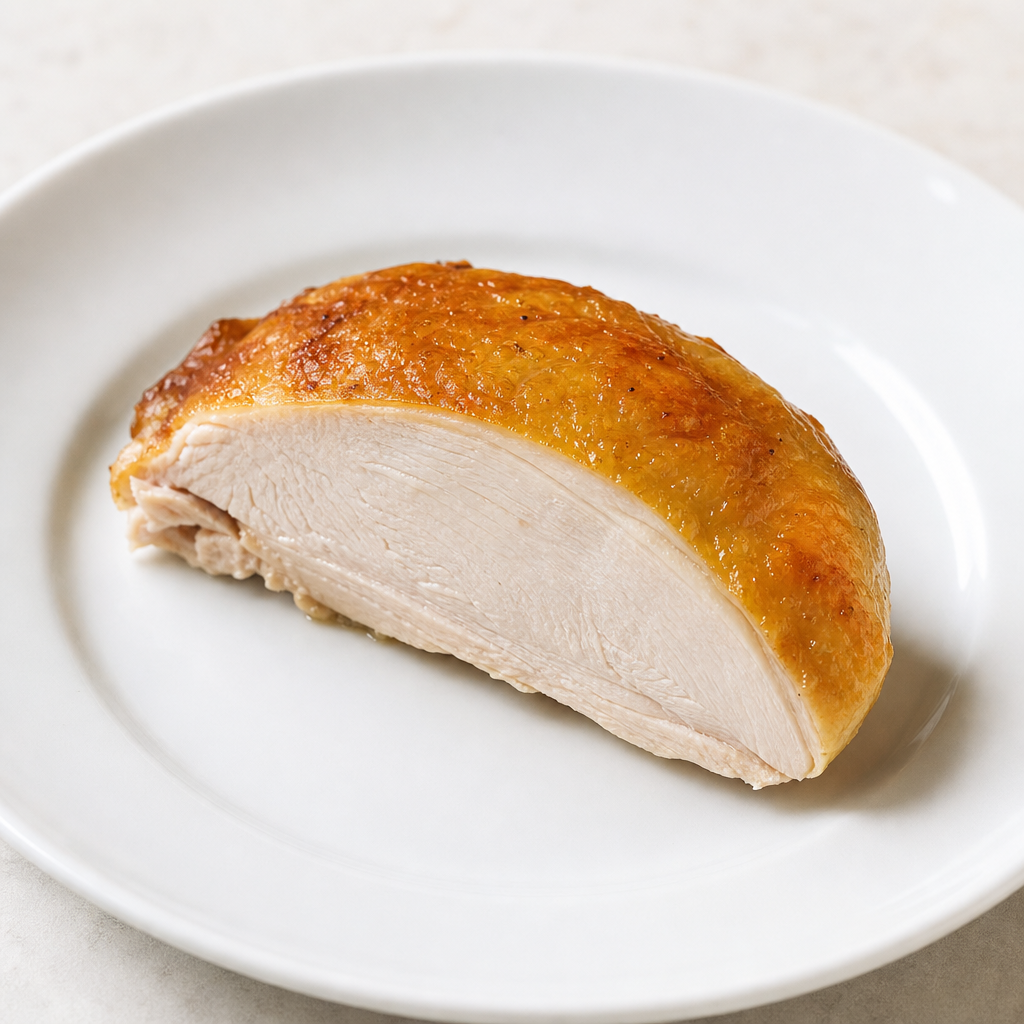 Pechuga de pavo cocida con piel