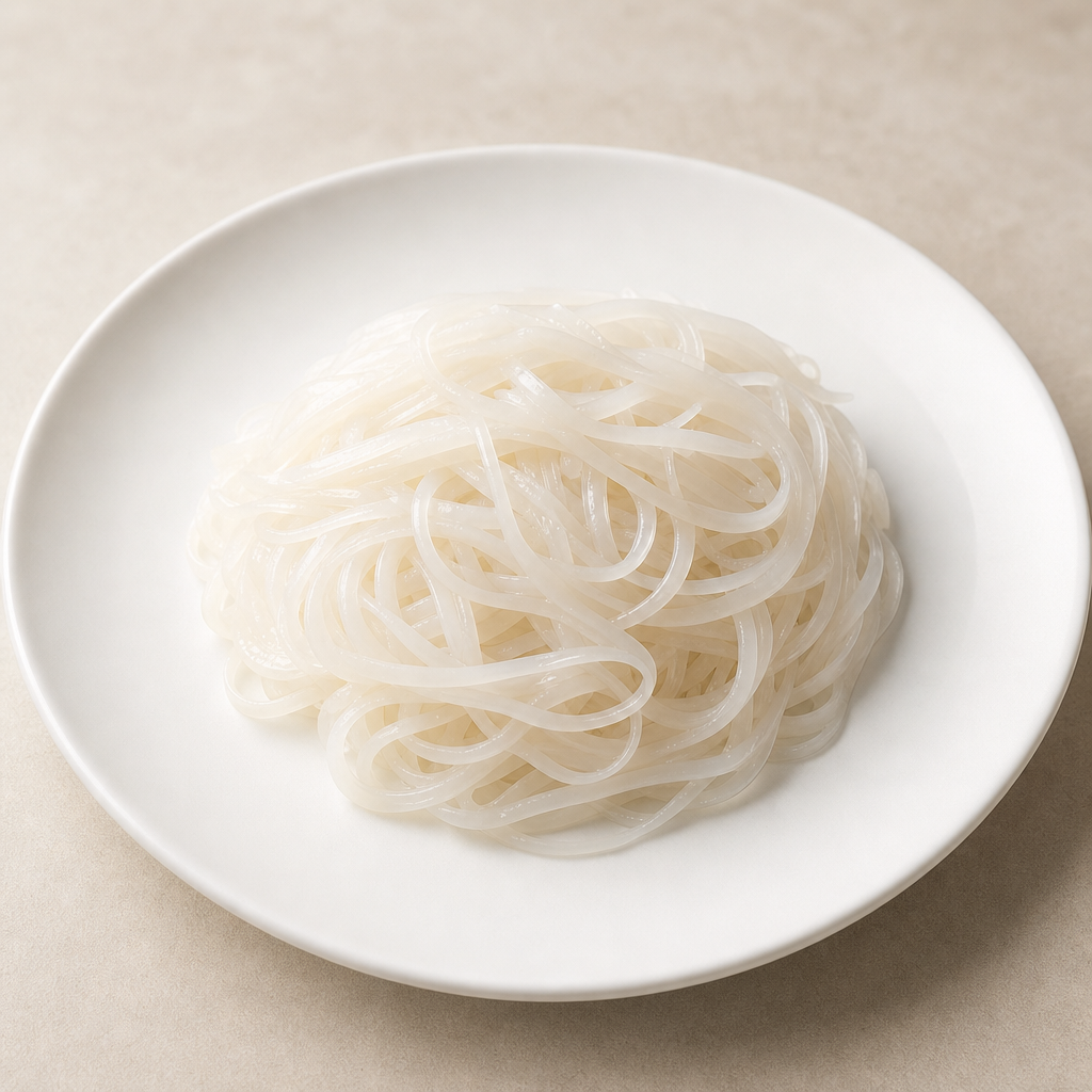 Fideos de arroz cocidos