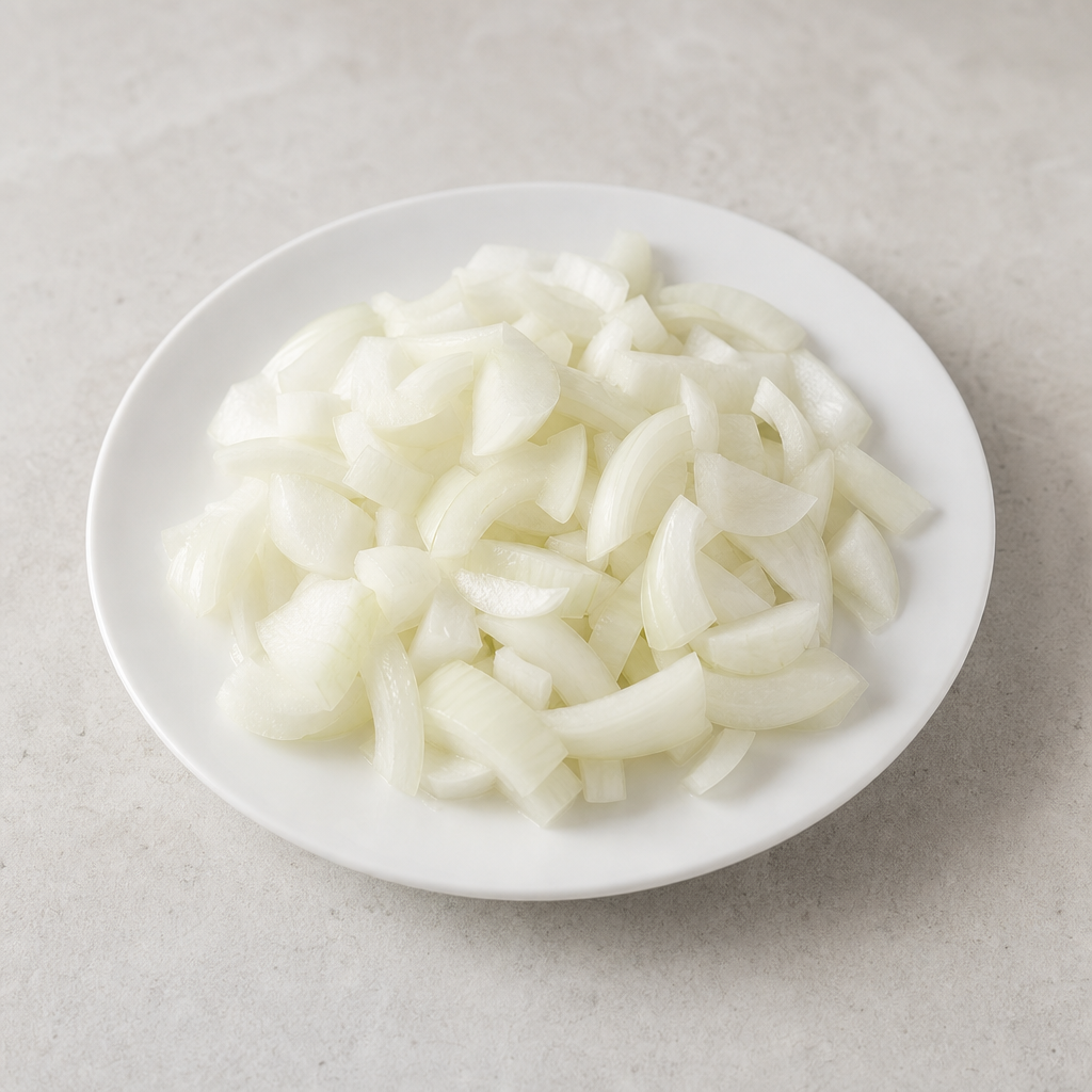Cebolla blanca cruda