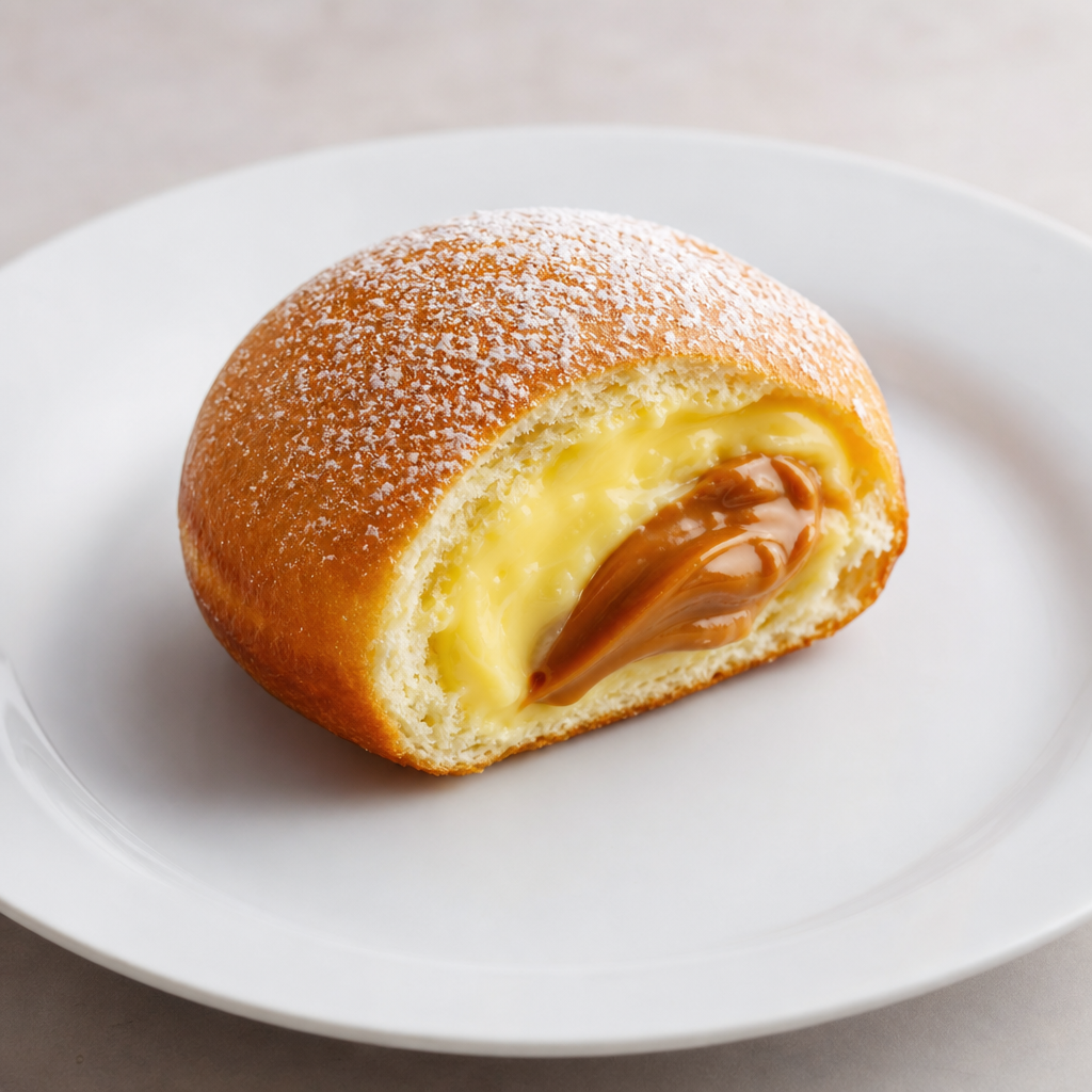 Berlín con crema pastelera / manjar