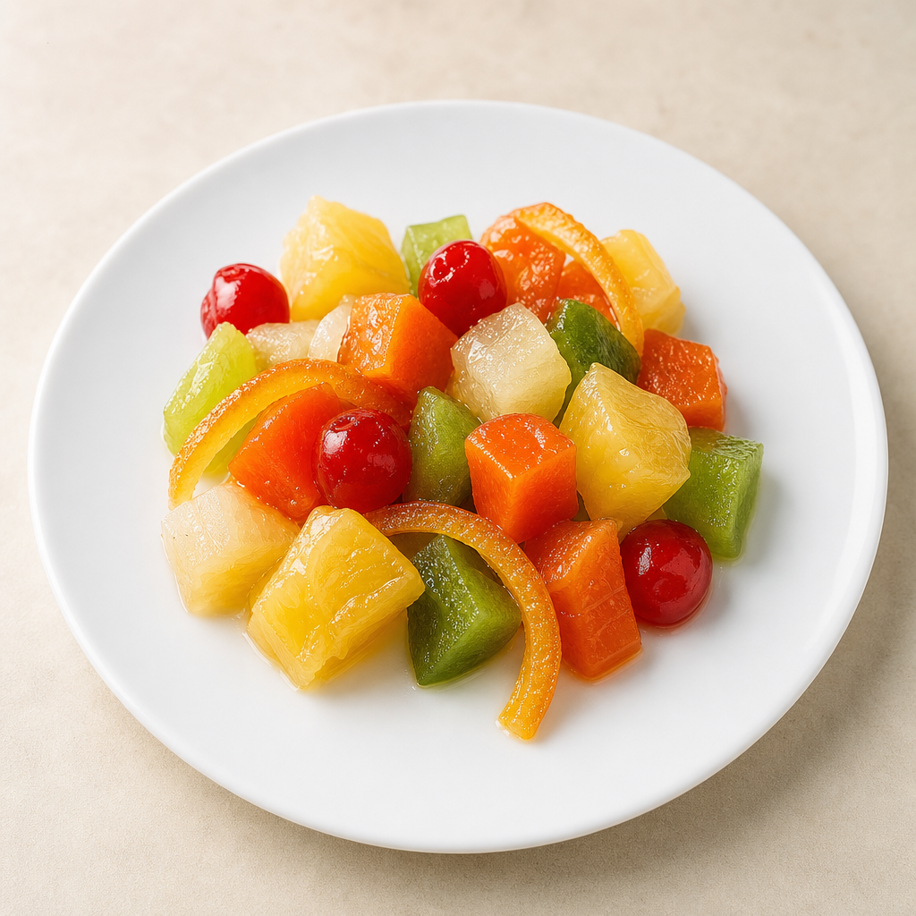 Fruta confitada surtida