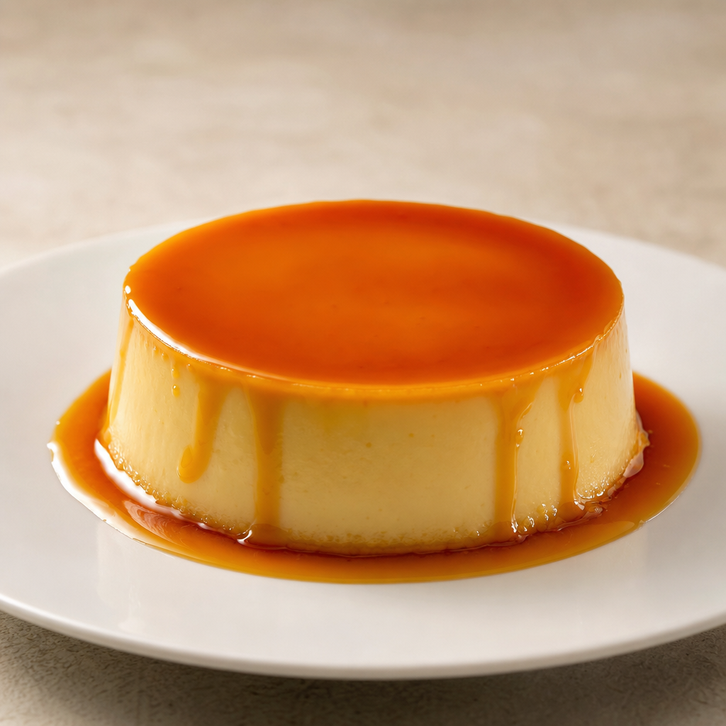 Flan de leche sabor vainilla