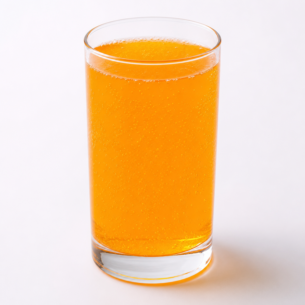 Bebida gaseosa sabor naranja