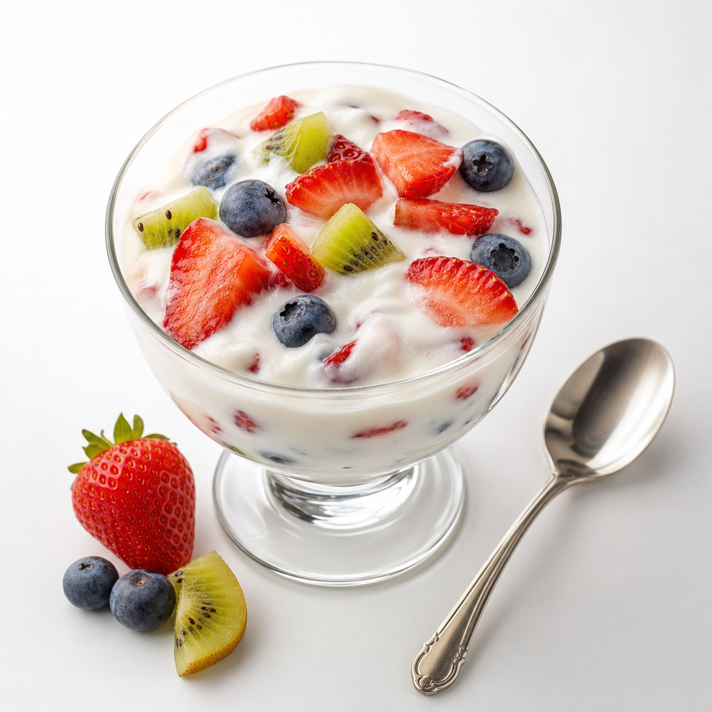 Yogurt con frutas bajo en grasa