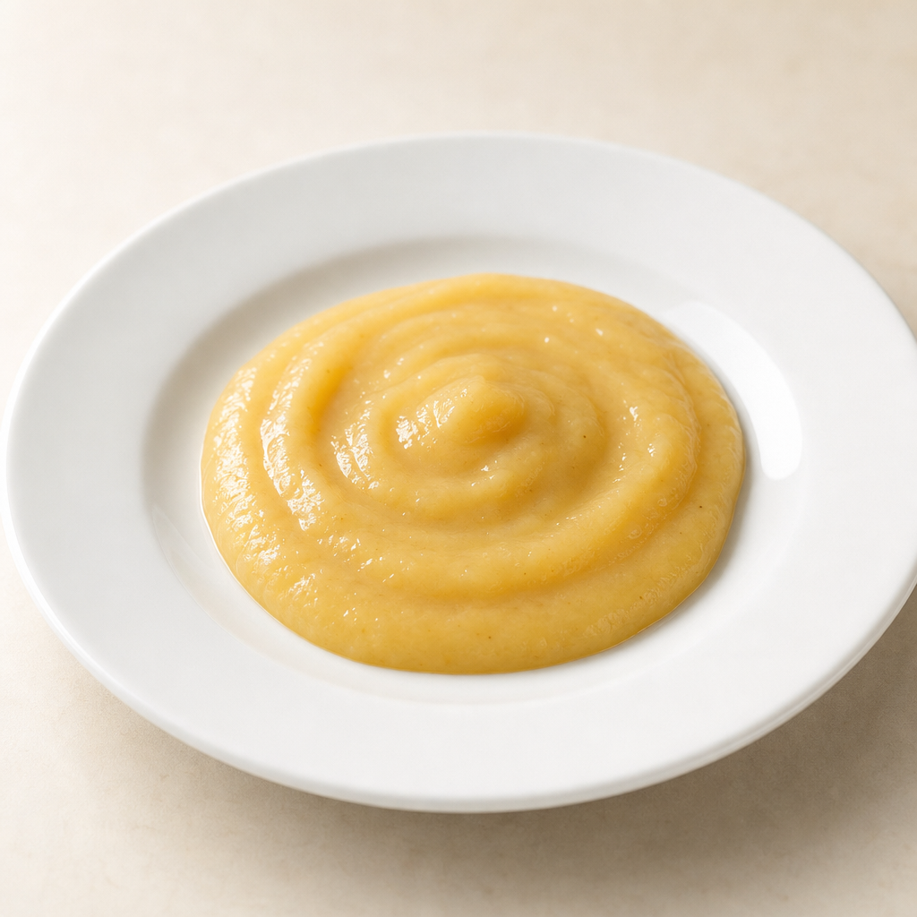 Puré de manzana y plátano