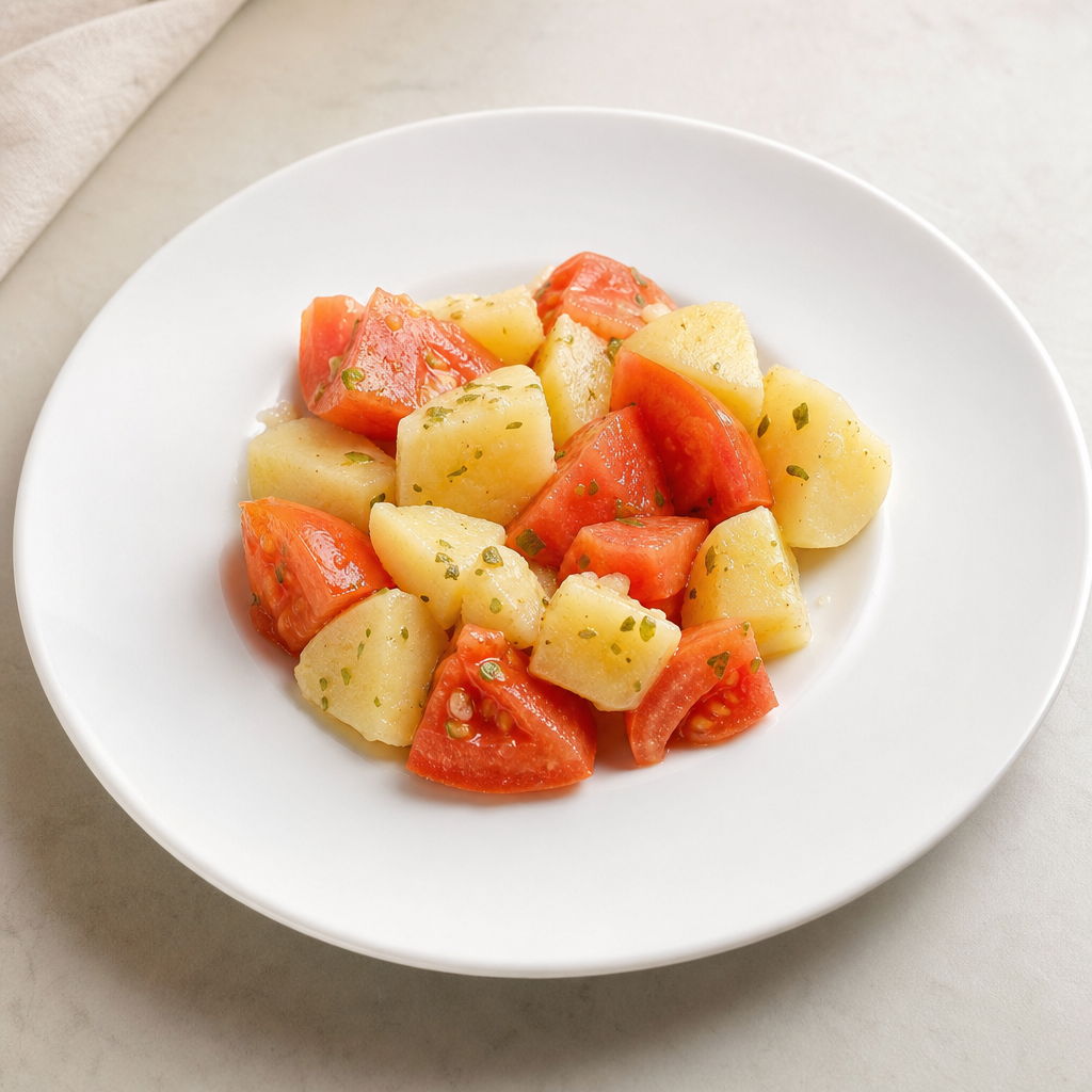 Tomate con papas (Ensalada)