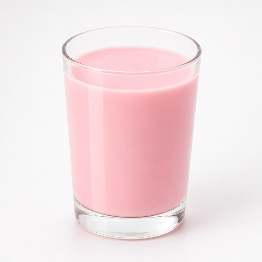 Leche semidescremada con sabor a frutilla