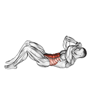 3/4 sit-up animación
