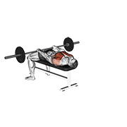 barbell front raise and pullover animación