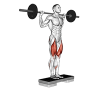 barbell rear lunge v. 2 animación