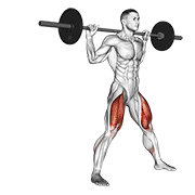 barbell side split squat v. 2 animación