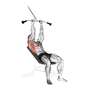 cable incline pushdown animación