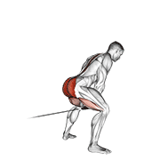 cable pull through (with rope) animación