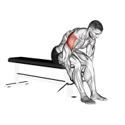 cable seated rear lateral raise animación