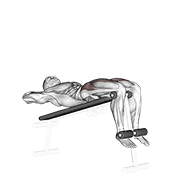 decline sit-up animación