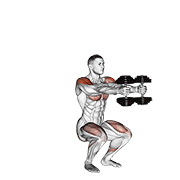 dumbbell iron cross animación