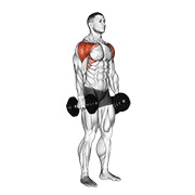 dumbbell lateral to front raise animación