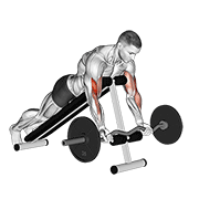 ez barbell spider curl animación
