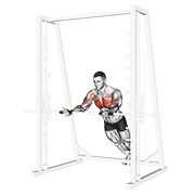 incline reverse grip push-up animación