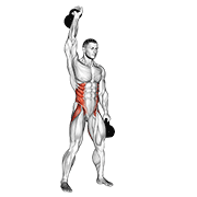 kettlebell double windmill animación