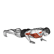 shoulder tap push-up animación