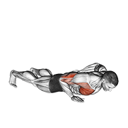 single arm push-up animación