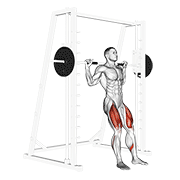 smith chair squat animación