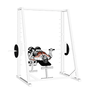 smith decline reverse-grip press animación