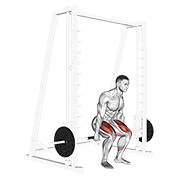 smith hack squat animación