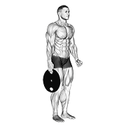 weighted standing hand squeeze animación