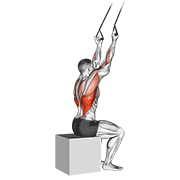 band underhand pulldown animación