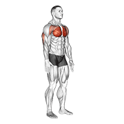 isometric chest squeeze animación