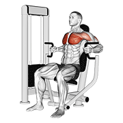 machine inner chest press animación