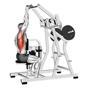 lever one arm lateral wide pulldown animación