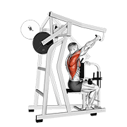 lever one arm lateral high row animación