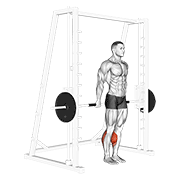 smith reverse calf raises animación