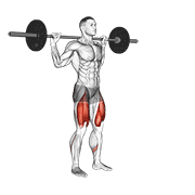 barbell lateral lunge animación