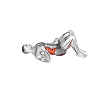twist hip lift animación
