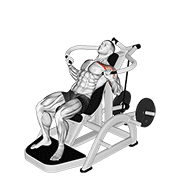 lever incline chest press v. 2 animación